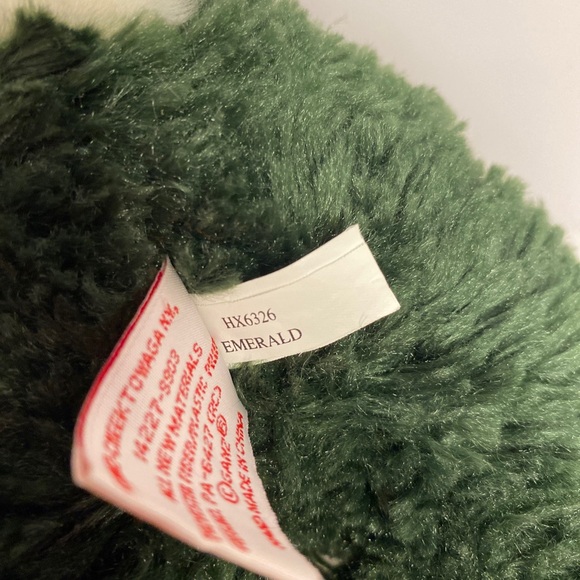 Heritage Collection By Ganz Christmas Teddy Bear Green Suit With Hood Rare HTF - Picture 13 of 15